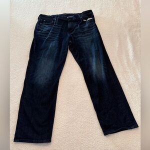 Lucky Brand Men's Dark Indigo Relaxed Straight Jeans